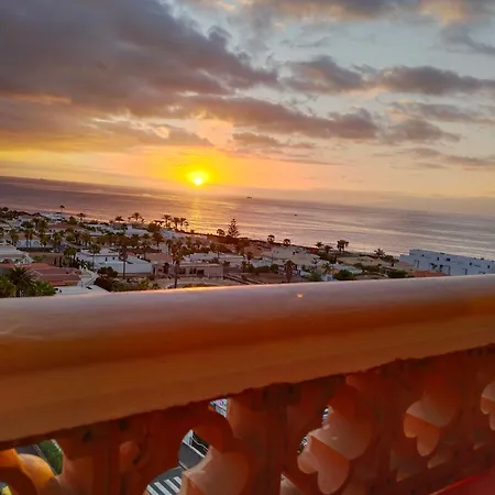 Tenerife Sud Penthouse Celeste Vue Panoramique 200m De L'ocean דירה